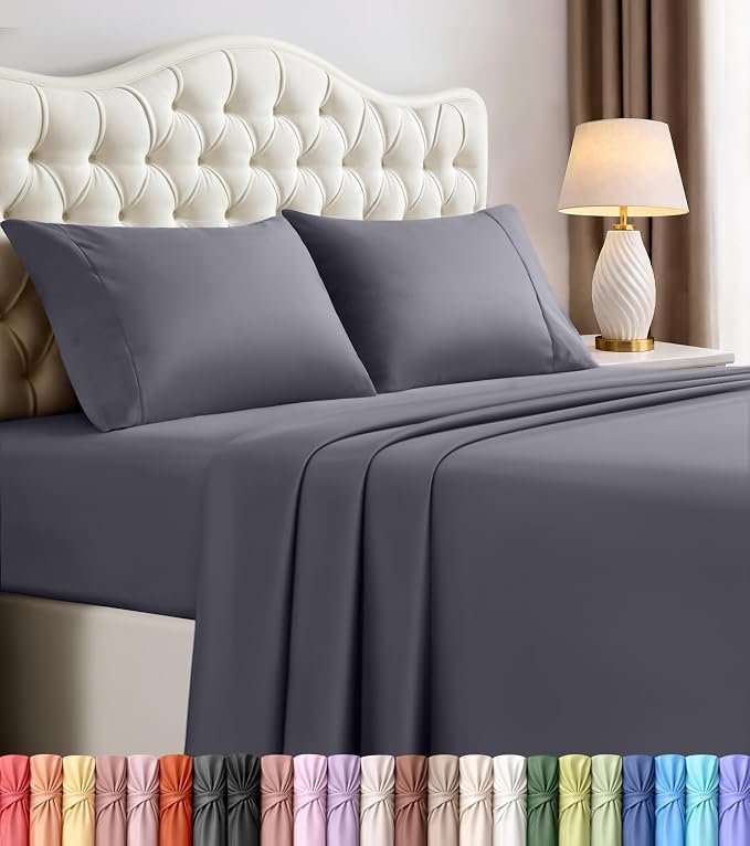 Queen Size Sheet Set – 4 Piece Bed Sheets, Soft and Breathable Microfiber by utopia bedding